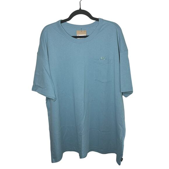 NEW Nike Men's Premium Essentials Pocket T-Shirt Blue Size XXL - Picture 1 of 10